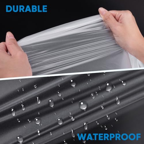 TICONN 12 x 9 Ft Plastic Drop Cloth for Painting, Waterproof Painters Plastic Sheeting, Painting Tarp for Furniture Cover, Floor Protection (6PK, 0.5Mil) - size: 0.5 Mil