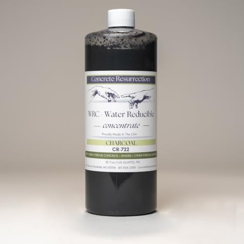 Cement Stain Concentrate - Blue Undertones (32 Ounce) - color: Charcoal, size: 32 ounce