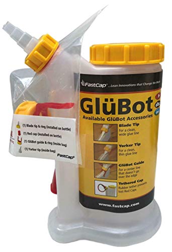 Fastcap Glue Dispenser, Yellow/White, 16 oz, Plastic GB.GLUBOT.YB - 1 Each