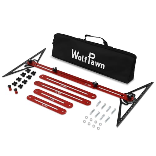 Stair Tread Template Tool,Adjustable 8-72In Stair Measuring Tool