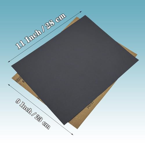 25 PCS 800 Grit Wet Dry Sandpaper, 9x11 Inch Silicon Carbide Sheets - style: Grit 800