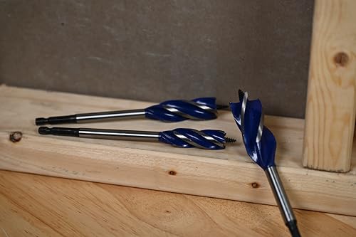 Century Drill & Tool 38603 Speed Cut Auger Bit Set, 3 Piece - size: 5/8" x 6", 3/4" x 6", 1" x 6"