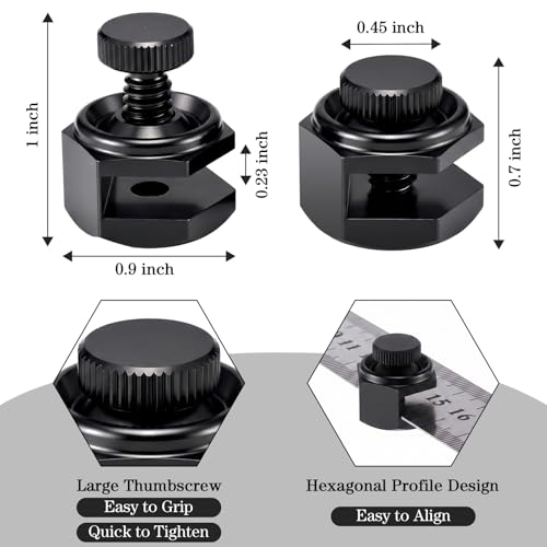 4 Pack Stair Gauge Set, Layout Tool for Framing Square, Black - color: Black