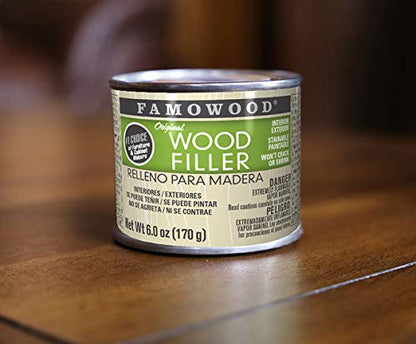 FamoWood 36021128 Original Wood Filler - Pint, Oak/Teak