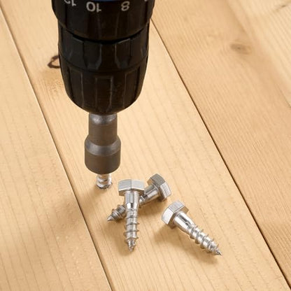 25 Pcs 5/16" x1-1/4 Hex Head Lag Screws for Flower Stands Outdoor - size: 5/16"x1-1/4"