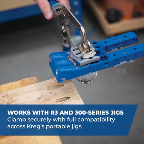 Kreg Premium Face Clamp, Woodworking Clamp, KHC-PREMIUM, 3-inch