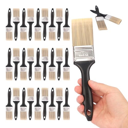 30 Pack 2 Inch Paint Brushes - A Professional Range of Wall Paint Brushes, Deck Paint Brush, and Chip Brushes - Perfect DIY Painting Tools for Your Home or Business KUKLIPJIM - size: 30 Pack 2 Inch