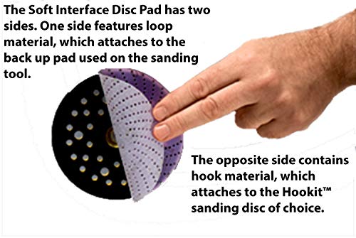 3M Clean Sanding Soft Interface Disc Pad, 28321, 5 in x 1/2 in 44 Holes