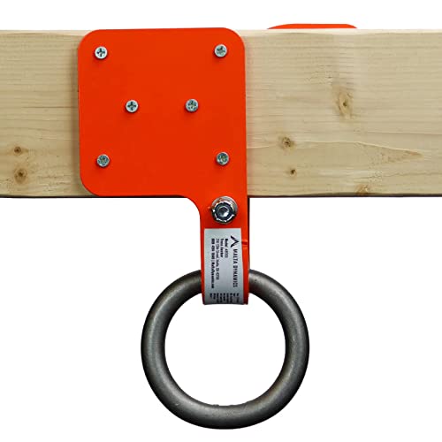 Malta Dynamics Made in US Truss Anchor for 2" x 4" Wooden Truss with Included Fastener Screws and Rotating Alloy Steel Attachment Point