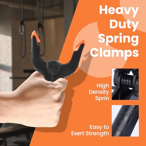 ECY 4.5" Spring Clamps, Heavy Duty Plastic Clamps, 10 Pack - size: 10 Pack,4.5inch