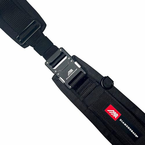 Diamondback 6" Padded Tool Belt - Men & Women - Framer, Carpenter, Ironworker - Black