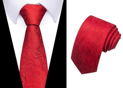 joy alice Tie For Men 6 PCS Necktie Woven Jacquard Neck Ties Set Neck Ties - color: Yellow Green Greenblue Champagne