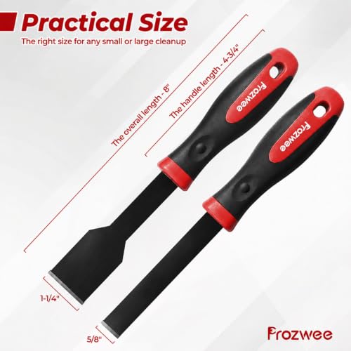 2PCS Carbide Scraper Set(1-1/4" & 5/8"),Super Gasket Scraper,Red - size: Red-1x5/8"+1x1-1/4"