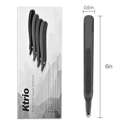 KTRIO Magnetic Staple Remover Tool 4 Pack, Classic Black - size: 4 Count