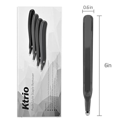 KTRIO Magnetic Staple Remover Tool 4 Pack, Classic Black - size: 4 Count