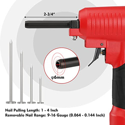 WORKPRO Pneumatic Nail Remover, Heavy Duty Nail Puller, 60-100 PSI