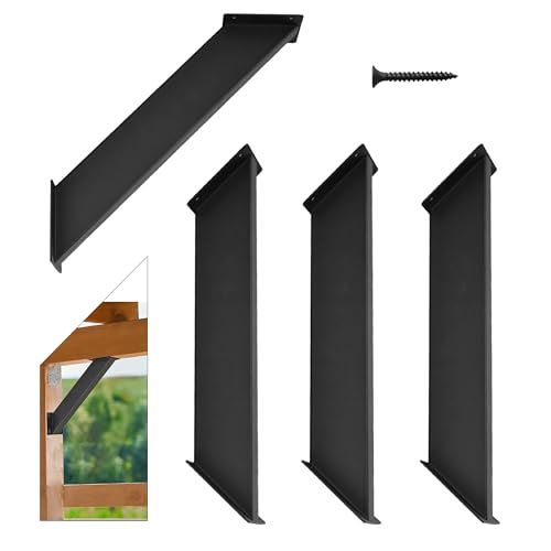 4-Pack 45-Degree Pergola Bracket Angle Reinforcing Support Anchor - style: 45 degree