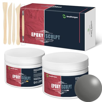 AB Epoxy Sculpt Clay, with Tools, Natural Color, 2 Part (A & B) 1 Pound - color: NARUTAL, size: 1 Pound