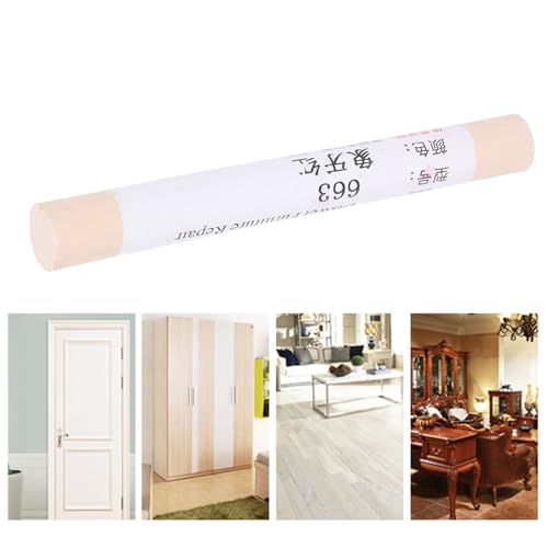 Furniture Paint Repair Crayon, Wood Scratch Patch Pen with Wax, 2pcs Set for Home Office