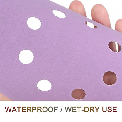 uxcell 10Pcs 5-Inch Purple Sanding Discs 10000 Grits 8 Hole Hook and Loop Professional Aluminum Oxide Sand Paper Wet Dry Polish for Wood Metal Paint Finish - style: 10000 Grit