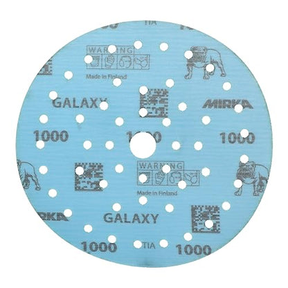 Mirka Galaxy Multifit 6 Inch Ceramic Discs, 1000 Grit, Hook & Loop, 50 Pack - size: Grit 1000