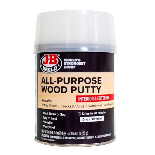 J-B Weld - 32oz All-Purpose Wood Putty - Dries White - 40004 - size: 32 oz