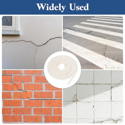 uxcell 8.2 ft Foam Backer Rod, 0.39" x 0.39" Square Solid Joint Filler, Foam Seal Strip for Caulk Saver, Rope Caulk Cement Crack Filler, White - size: 8.2 ft x 0.39" x 0.39"