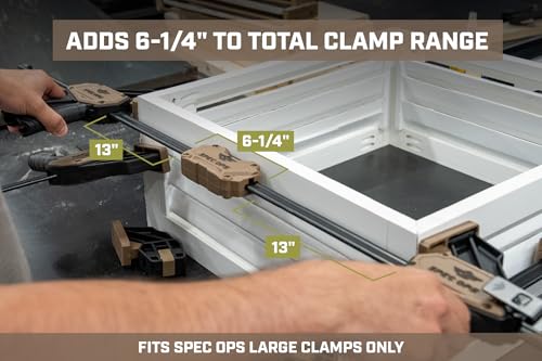 Spec Ops Tools Bar Clamps for Woodworking, Clamp Coupler, 2X Clamping Range Compatible with Spec Ops Large Series Bar Clamps, Pack of 1 - size: Clamp Coupler Pack of 1