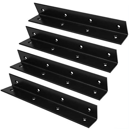 4 Pack 10" Wide Corner L Bracket, Stair Stringer Hanger - size: 10 Inch