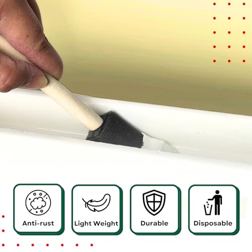 Foam Paint Brush Set 2 inch, 20 Pack with Wood Handles - size: 2" - 1 Pack