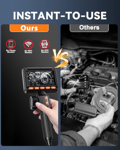 0.24” 2 Way Dual Lens Articulating Inspection Camera for HVAC AC