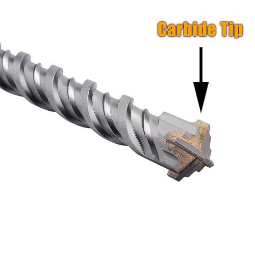 3/4" x 31.5" SDS Max Rotary Hammer Drill Bit, Carbide Tipped Concrete Bit - size: 3/4 in x 31.5 in