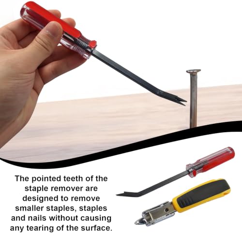 2 Pack Staple Remover, Heavy Duty, Red Handle - color: Red