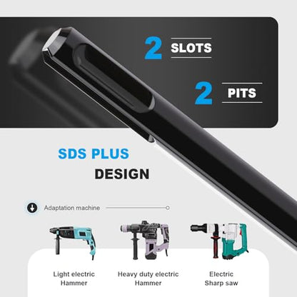 1-1/2" x 9" Auger Drill Bit with SDS Plus Shank for Wood - size: 1-1/2"x9"