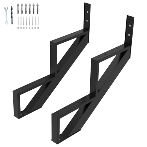 Steel Stair Step Riser-2 Pack, 2 Step Stair Stringers for Deck - size: 2 Step