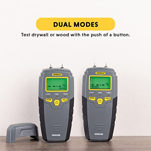 General Tools LCD Moisture Meter Bundle for Detecting Water Leaks and Measuring Moisture Content