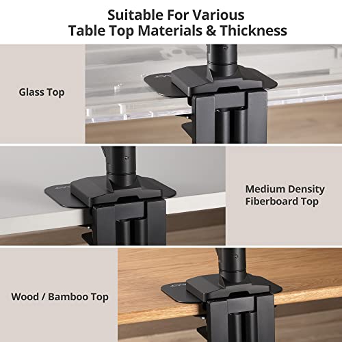 AVLT Adjustable Reinforcement Plate Bracket Mount - Fragile Tabletop Black - color: Black