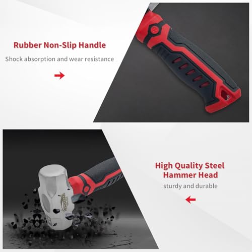 Mini Sledge Hammer,Small sledgehammer Short Handle 1lb - color: Engineer Hammer