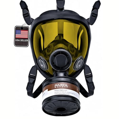 Parcil Distribution ST-100X Light Amber Full Face Respirator - color: Light Amber