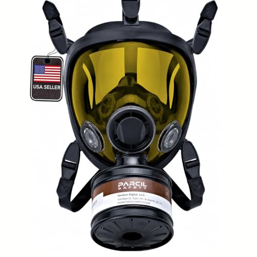 Parcil Distribution ST-100X Light Amber Full Face Respirator - color: Light Amber