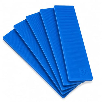 1/16" (2 mm) Plastic Glazing Blocks Glazing Frame Spacer Door Window Frame Packers - size: 1/16" (2mm) Blue