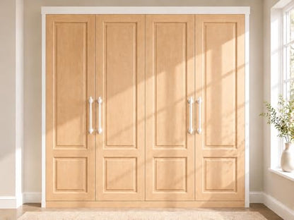trust4care 4-Pack 2.3" White Backplates of Bifold Closet Door Cabinet Knob - color: White, size: Set of 4