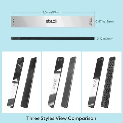 stedi Hobby Model Polishing Tools 3 PCS, Precision Glass Polishing Files - style: 3 PCS Glass Files