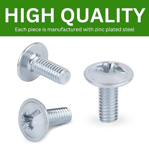 Spare Hardware Parts Replacement for IKEA Furniture Screw Metric Flat MLKX Screw - Part #100404 | Machine Screw M4.0-0.7×10 Full Thread with PZD2/SLOT Recess | Pack of 20 - size: 100404