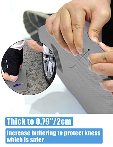 YWSHF 4 PCS Garden Kneeling Pad,Knee Mat Waterproof Foam Knee Pads for Gardening,Cleaning,Baby Bath,Yoga,Praying and Exercise 15.745'' x 7.09'' x 0.79'' Grey - color: Grey-4 PCS