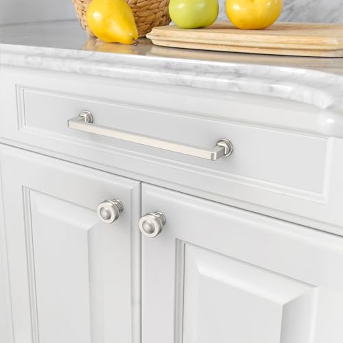 10 Pack 7.5 Inch Brushed Nickel Cabinet Pulls, Kitchen Hardware - color: Brushed Satin Nickel, size: 7.5" Hole Center