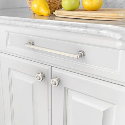 10 Pack 7.5 Inch Brushed Nickel Cabinet Pulls, Kitchen Hardware - color: Brushed Satin Nickel, size: 7.5" Hole Center