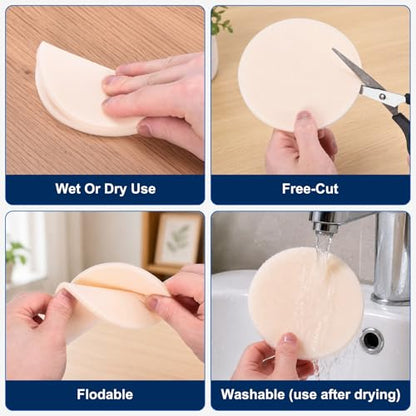 10Pcs 6 Inch Hook and Loop Sponge Sanding Disc, 240 Grit - size: 6 Inch 240 Grit