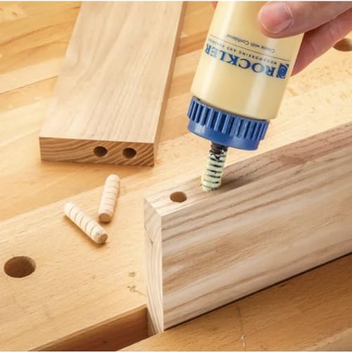 Glue Bottle Silicone Applicator Tips for Dowel Joints -Plastic Collar Glue Applicator Tips w/Caps & Cleaning Tools -Compatible Glue Tips for Glue Bottles -Easy Cleanup Glue Bottle Applicator Tips