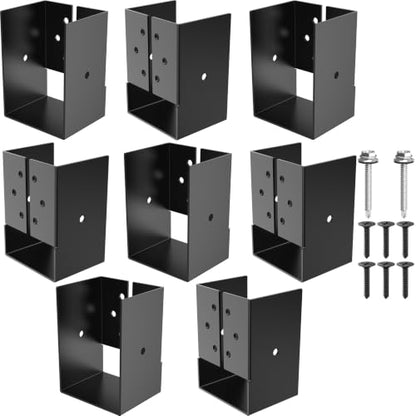 8 Pack 4"x6" Concealed Joist Hanger Bracket for 4"x 6" Beam Swing - size: 8 Pack